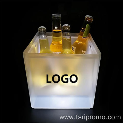 Square LED Light Up Ice Bucket